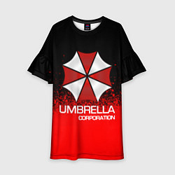 Платье клеш для девочки UMBRELLA CORP, цвет: 3D-принт