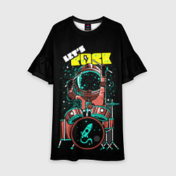 Платье клеш для девочки Lets Rock, цвет: 3D-принт