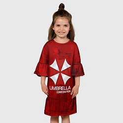 Платье клеш для девочки UMBRELLA CORP, цвет: 3D-принт — фото 2