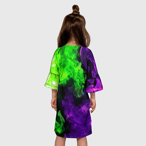 Детское платье BRAWL STARS VIRUS 8-BIT / 3D-принт – фото 4