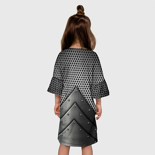 Детское платье Броня металлическая / 3D-принт – фото 4