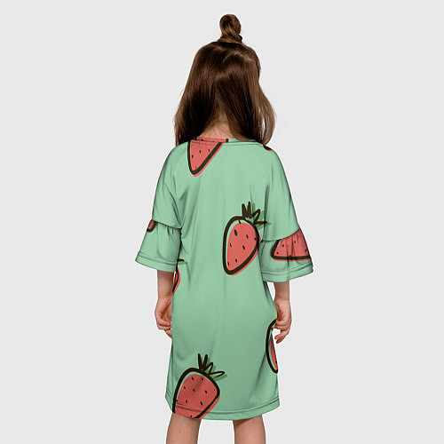 Детское платье Морковный дождь / 3D-принт – фото 4