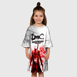 Платье клеш для девочки Devil may cry, цвет: 3D-принт — фото 2
