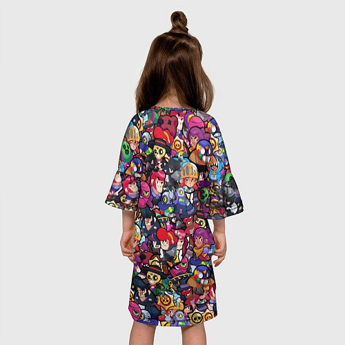 Детское платье BRAWL STARS: LEON / 3D-принт – фото 4