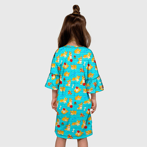 Детское платье Корги / 3D-принт – фото 4