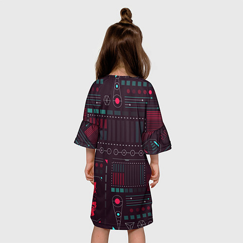 Детское платье Cyber / 3D-принт – фото 4