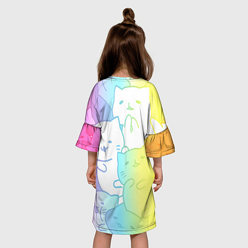Детское платье Котоколлаж 05 / 3D-принт – фото 4