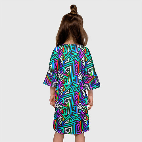 Детское платье ГРАФФИТИ / 3D-принт – фото 4