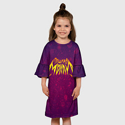 Платье клеш для девочки Пошлая Молли, цвет: 3D-принт — фото 2