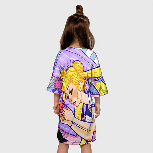 Детское платье СЕЙЛОР МУН / 3D-принт – фото 4