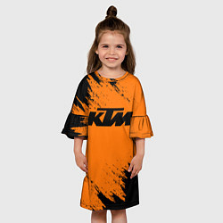 Платье клеш для девочки KTM, цвет: 3D-принт — фото 2