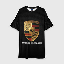 Платье клеш для девочки PORSCHE, цвет: 3D-принт