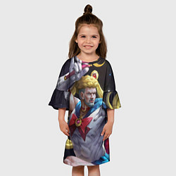 Платье клеш для девочки Сейлор Панч, цвет: 3D-принт — фото 2