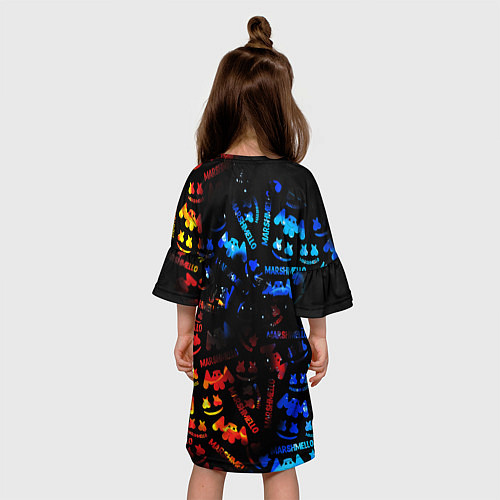 Детское платье MARSMELLO FIRE / 3D-принт – фото 4
