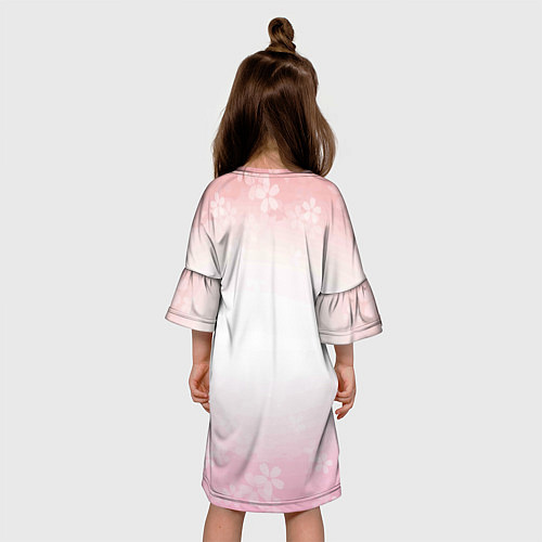 Детское платье ЛИСА И САКУРА / 3D-принт – фото 4