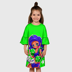Платье клеш для девочки ROSA, цвет: 3D-принт — фото 2