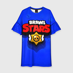 Платье клеш для девочки BRAWL STARS, цвет: 3D-принт