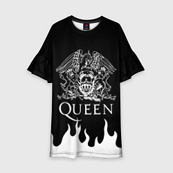 Платье клеш для девочки QUEEN, цвет: 3D-принт