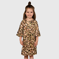 Платье клеш для девочки Гречка Греча, цвет: 3D-принт — фото 2