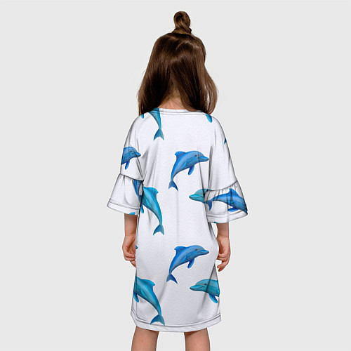 Детское платье Рай для дельфина / 3D-принт – фото 4