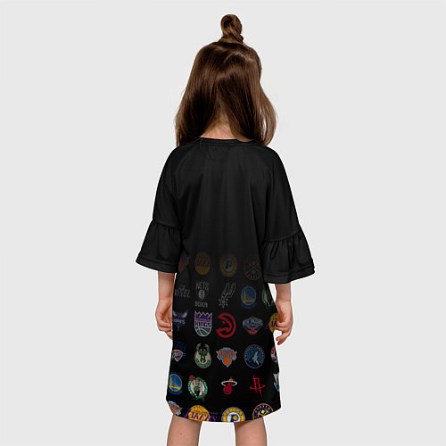 Детское платье Brooklyn Nets 1 / 3D-принт – фото 4