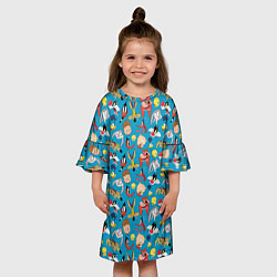 Платье клеш для девочки Looney Tunes, цвет: 3D-принт — фото 2