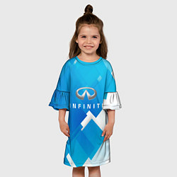 Платье клеш для девочки Infiniti, цвет: 3D-принт — фото 2