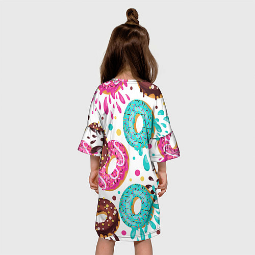 Детское платье Любитель пончиков / 3D-принт – фото 4