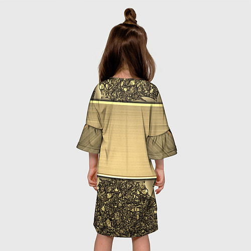 Детское платье MERCEDES GOLD / 3D-принт – фото 4
