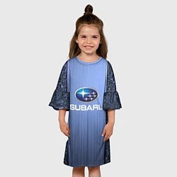 Платье клеш для девочки SUBARU, цвет: 3D-принт — фото 2