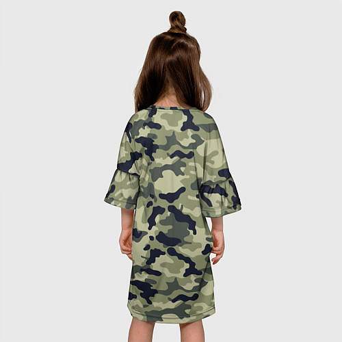 Детское платье Пограничные Войска камуфляж / 3D-принт – фото 4