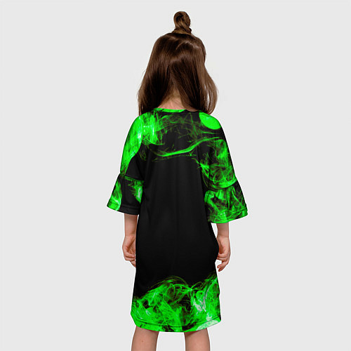 Детское платье Brawl Stars Virus 8-Bit / 3D-принт – фото 4