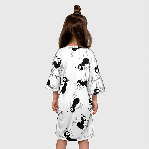 Детское платье Муравьи / 3D-принт – фото 4