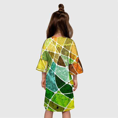 Детское платье Мозаика / 3D-принт – фото 4
