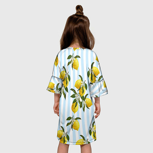 Детское платье Лимоны / 3D-принт – фото 4