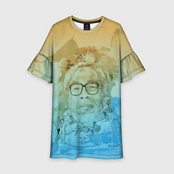 Платье клеш для девочки Hayao Miyazaki, цвет: 3D-принт