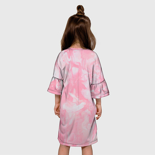 Детское платье Розовая Богемия / 3D-принт – фото 4