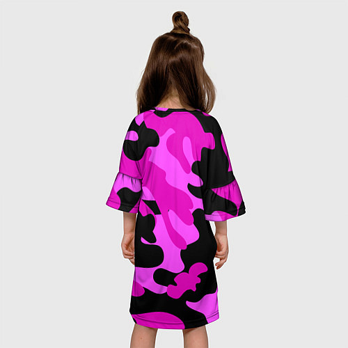 Детское платье Цветной камуфляж / 3D-принт – фото 4