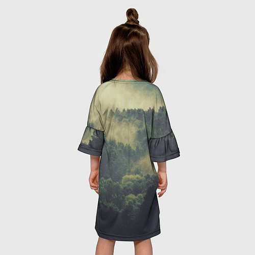 Детское платье Лес мой храм / 3D-принт – фото 4