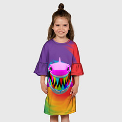 Платье клеш для девочки 6IX9INE- GOOBA, цвет: 3D-принт — фото 2