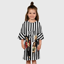 Платье клеш для девочки Литтл Биг, цвет: 3D-принт — фото 2