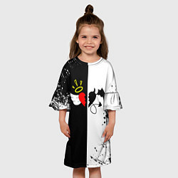 Платье клеш для девочки Добро и зло, Payton Moormeier, цвет: 3D-принт — фото 2