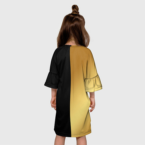Детское платье Billie Eilish Gold / 3D-принт – фото 4