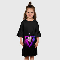 Платье клеш для девочки Pubg, цвет: 3D-принт — фото 2