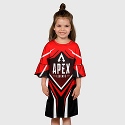 Платье клеш для девочки APEX, цвет: 3D-принт — фото 2