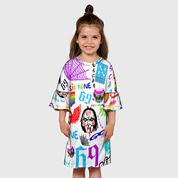 Платье клеш для девочки 6IX9INE, цвет: 3D-принт — фото 2