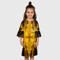 Платье клеш для девочки CHEVROLET, цвет: 3D-принт — фото 2