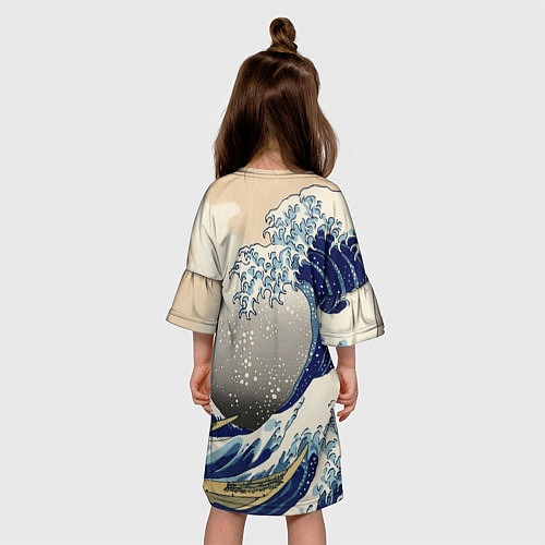 Детское платье ЯПОНСКАЯ КАРТИНА / 3D-принт – фото 4