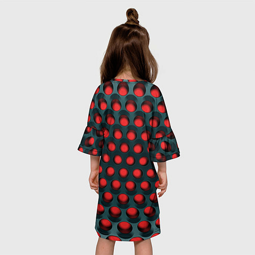 Детское платье Раскалённый красный 3Д / 3D-принт – фото 4