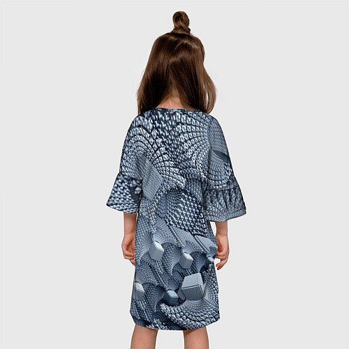 Детское платье GREY / 3D-принт – фото 4